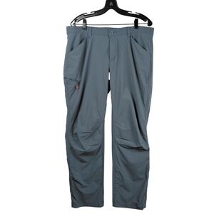 Orvis Jackson Quick-Dry Hiking Pants Womens 18 Gray Blue Stretch Straight Leg